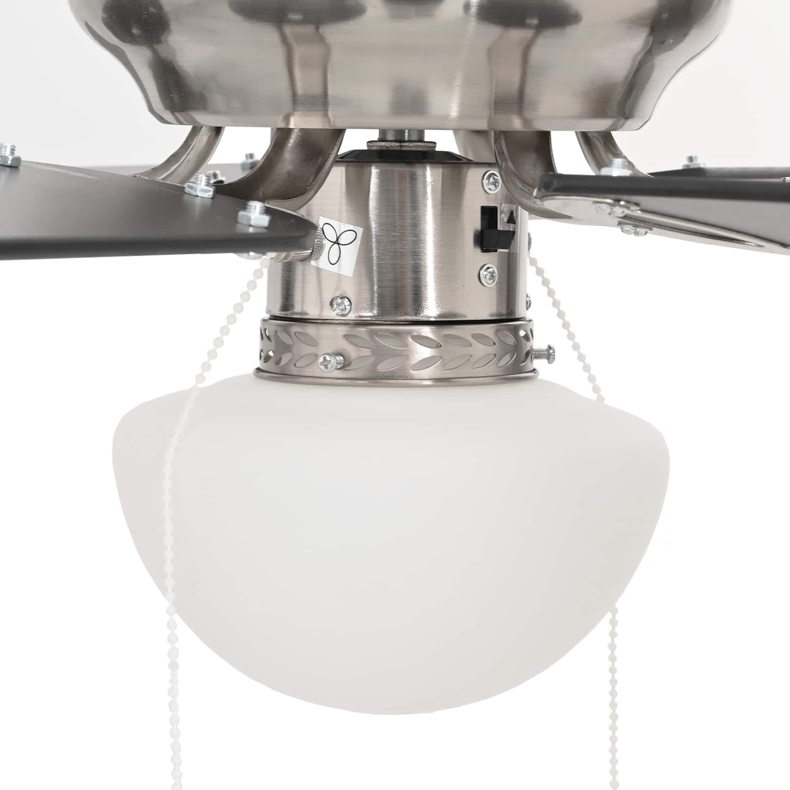 Deckenventilator mit Licht und Fernbedienung Ø 130 cm Weiß