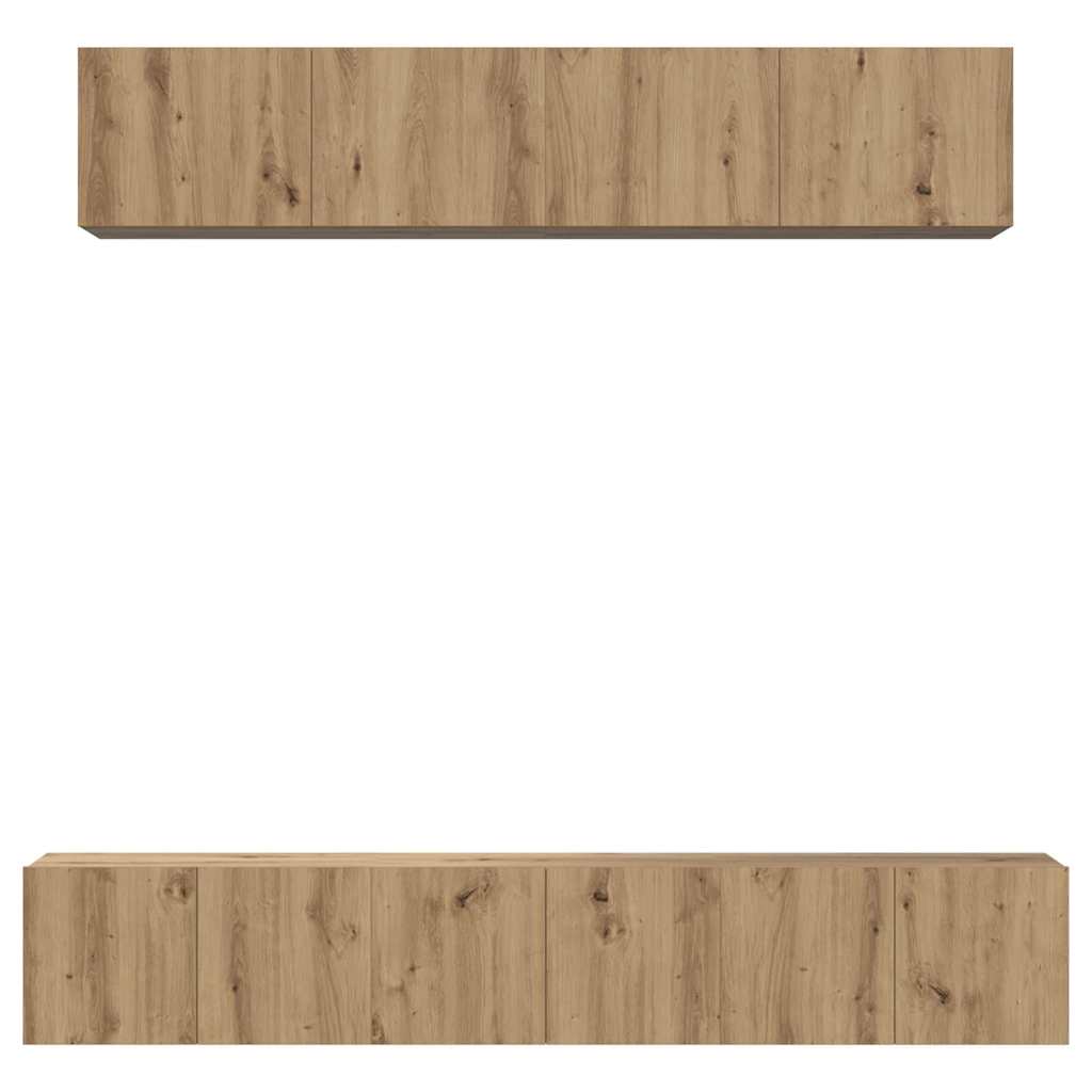 5-tlg. TV-Schrank-Set Weiß Holzwerkstoff