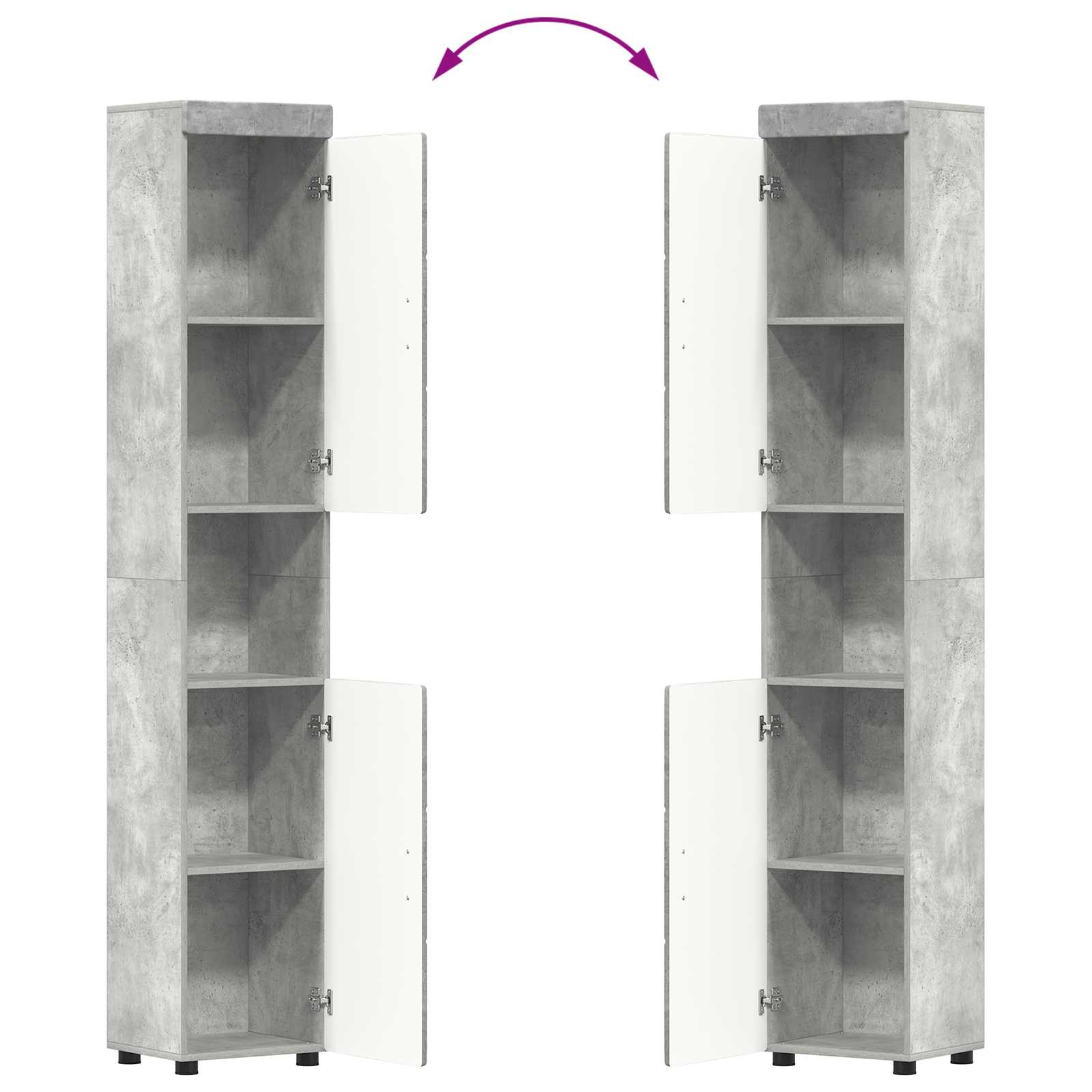 Badezimmermöbel-Set TULUM 2 pcs Weiß 60 x 34 x 63 cm