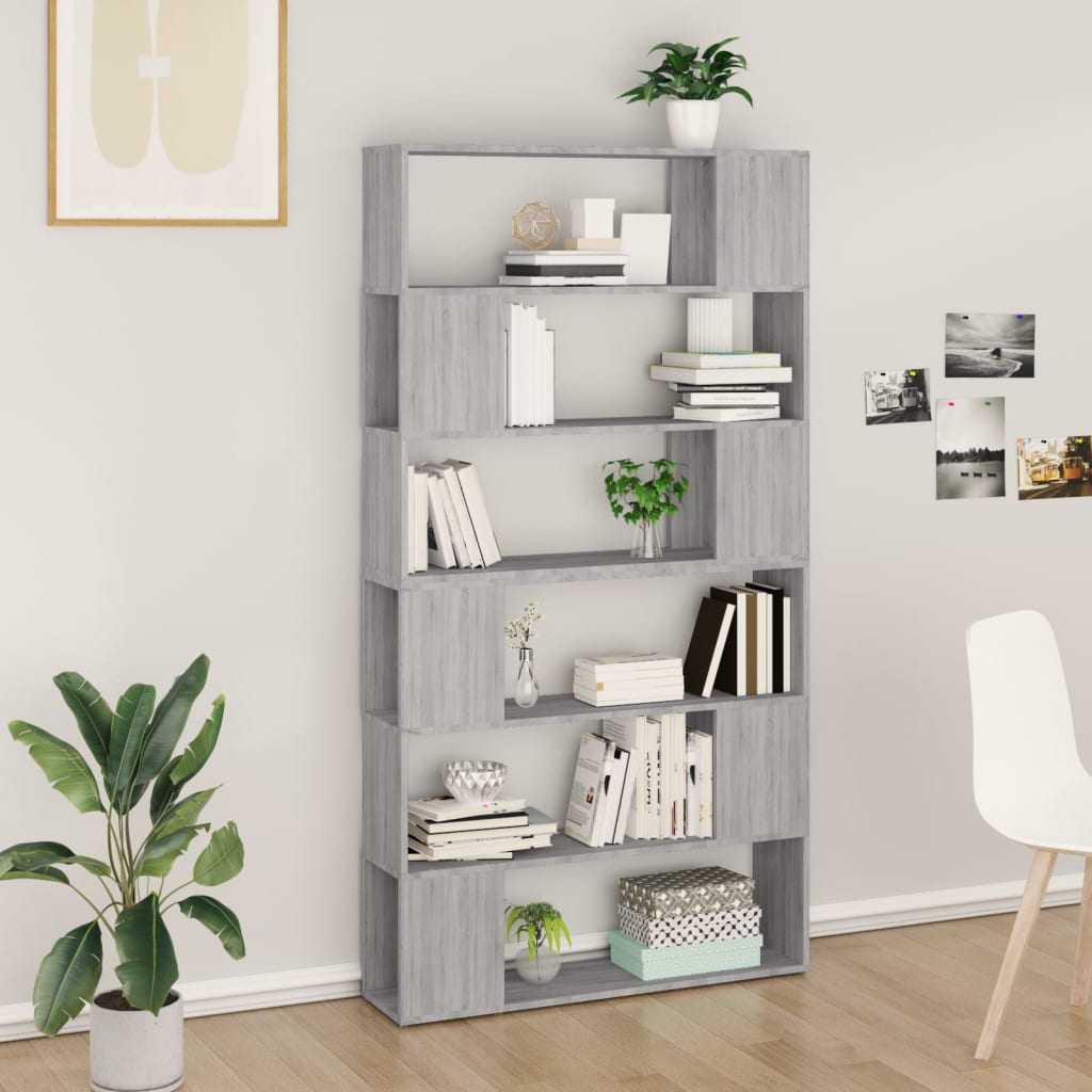 Bücherregal Raumteiler Weiß 100x24x188 cm