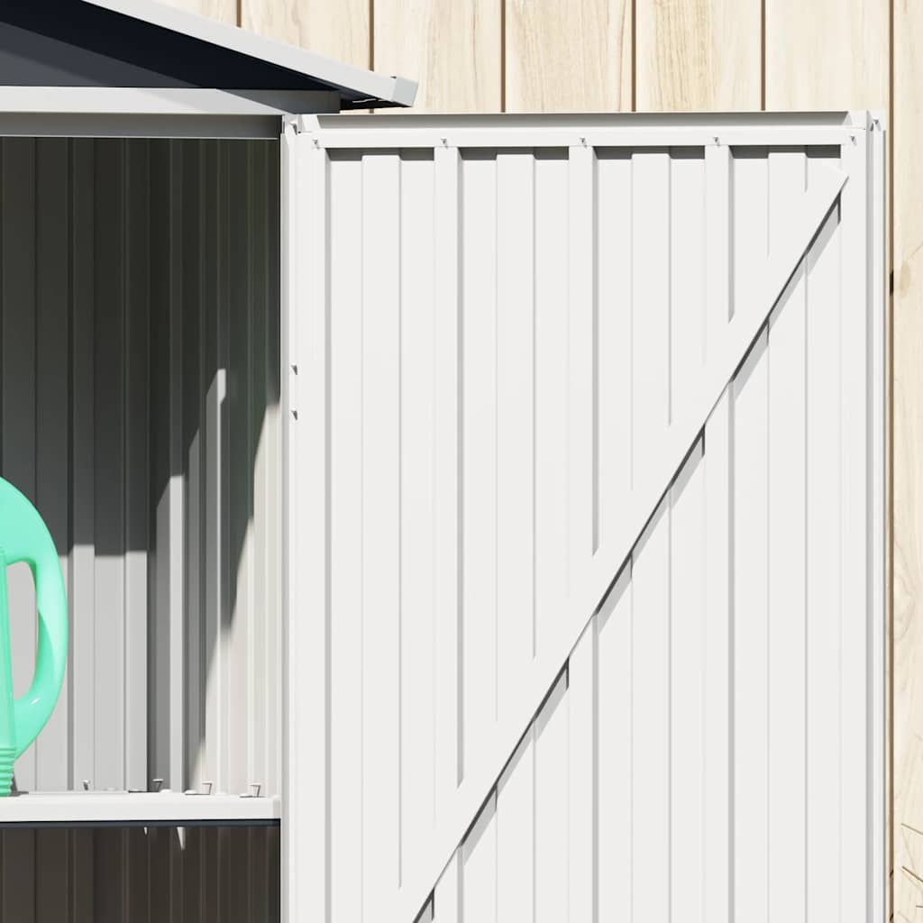Gerätehaus Grün 116x45x175 cm Verzinkter Stahl