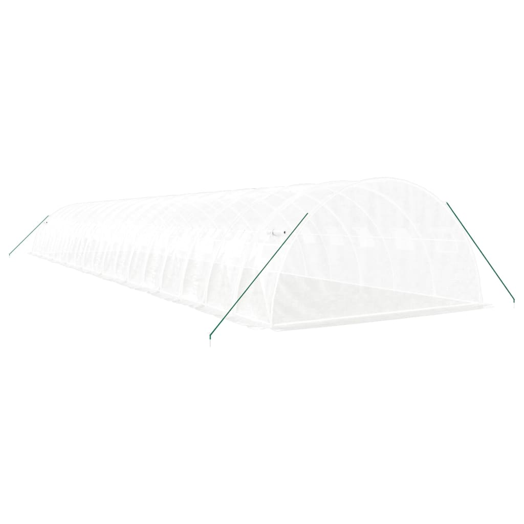 Gewächshaus mit Stahlrahmen Grün 8 m² 4x2x2 m