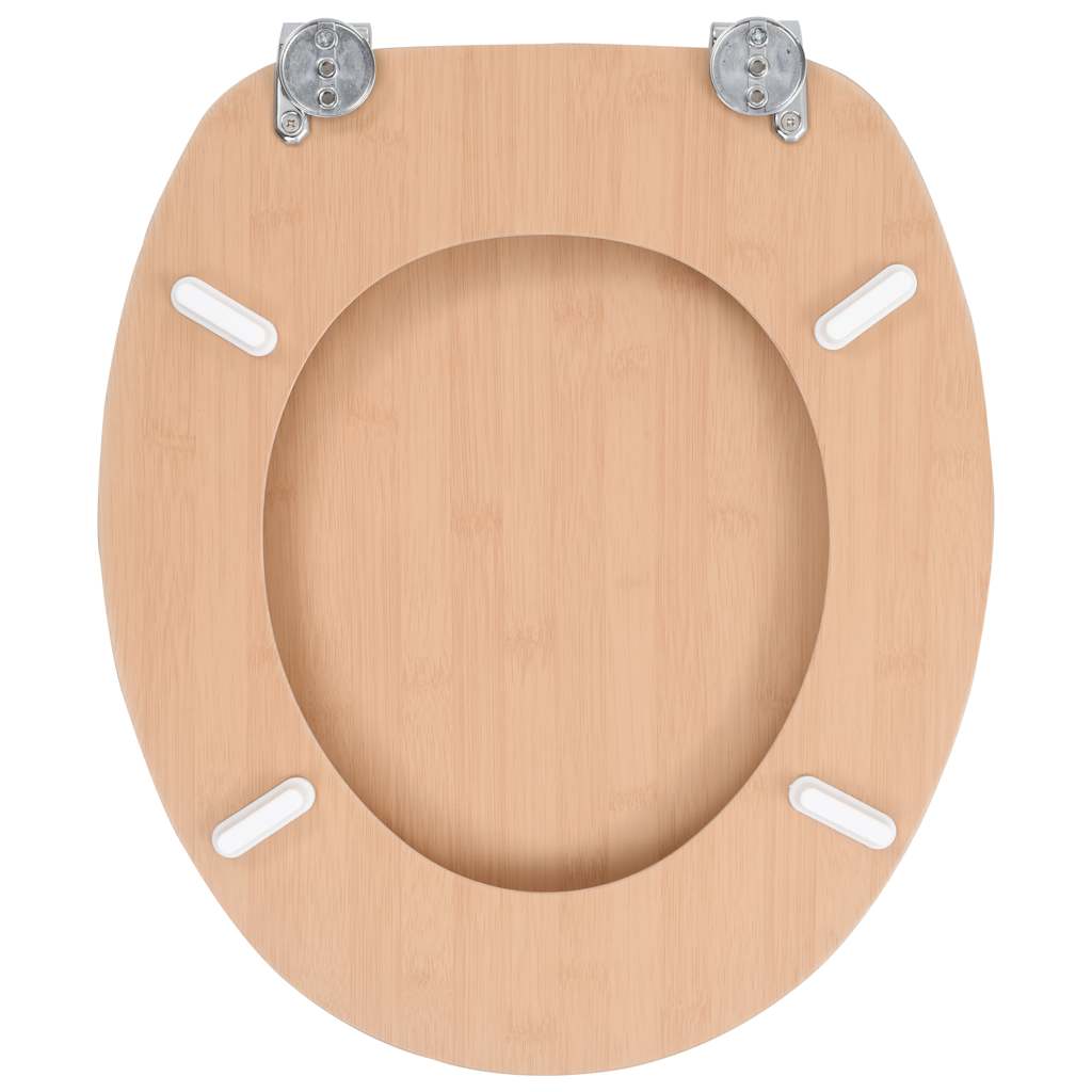 Toilettensitz MDF Deckel Schlichtes Design Weiß