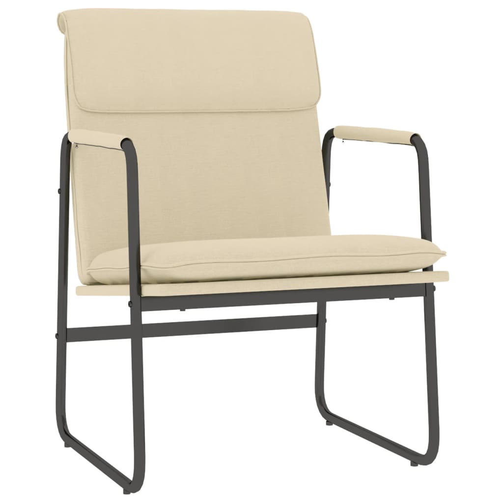 Loungesessel Hellgrau 55x64x80 cm Stoff