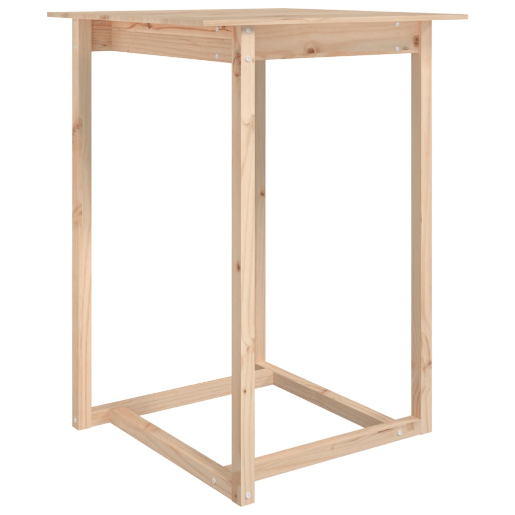 Bartisch 60x60x110 cm Massivholz Kiefer