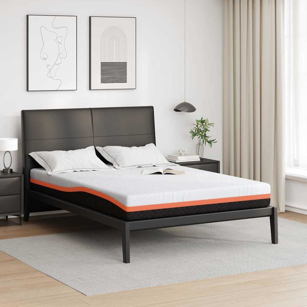 Matratze Weiß und Schwarz 80 x 160 cm Jacquard-Stoff