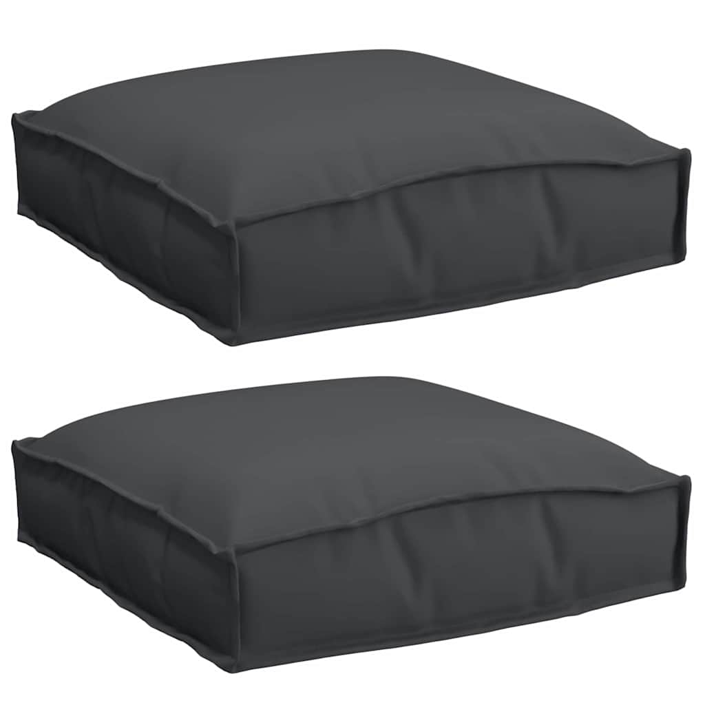 Kissen 2 pcs Anthrazit 40 x 40 x 8 cm Oxford-Stoff