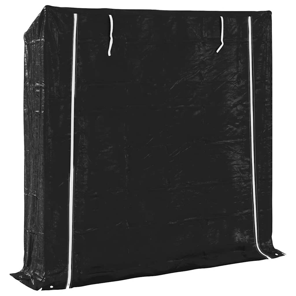 Brennholzregal mit Regenschutz 100,5x40,5x110,5 cm