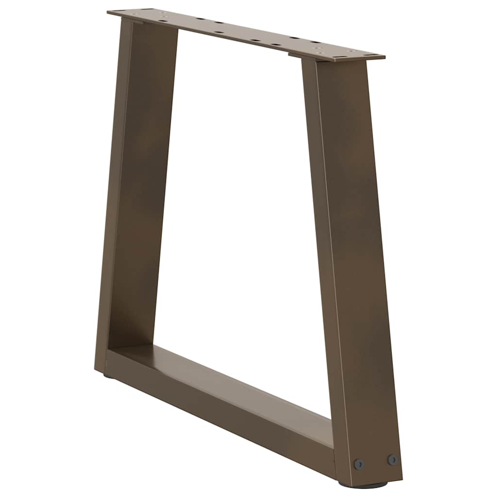 Couchtischbeine V-Form 2 Stück Schwarz 30x(30-31,3) cm Stahl