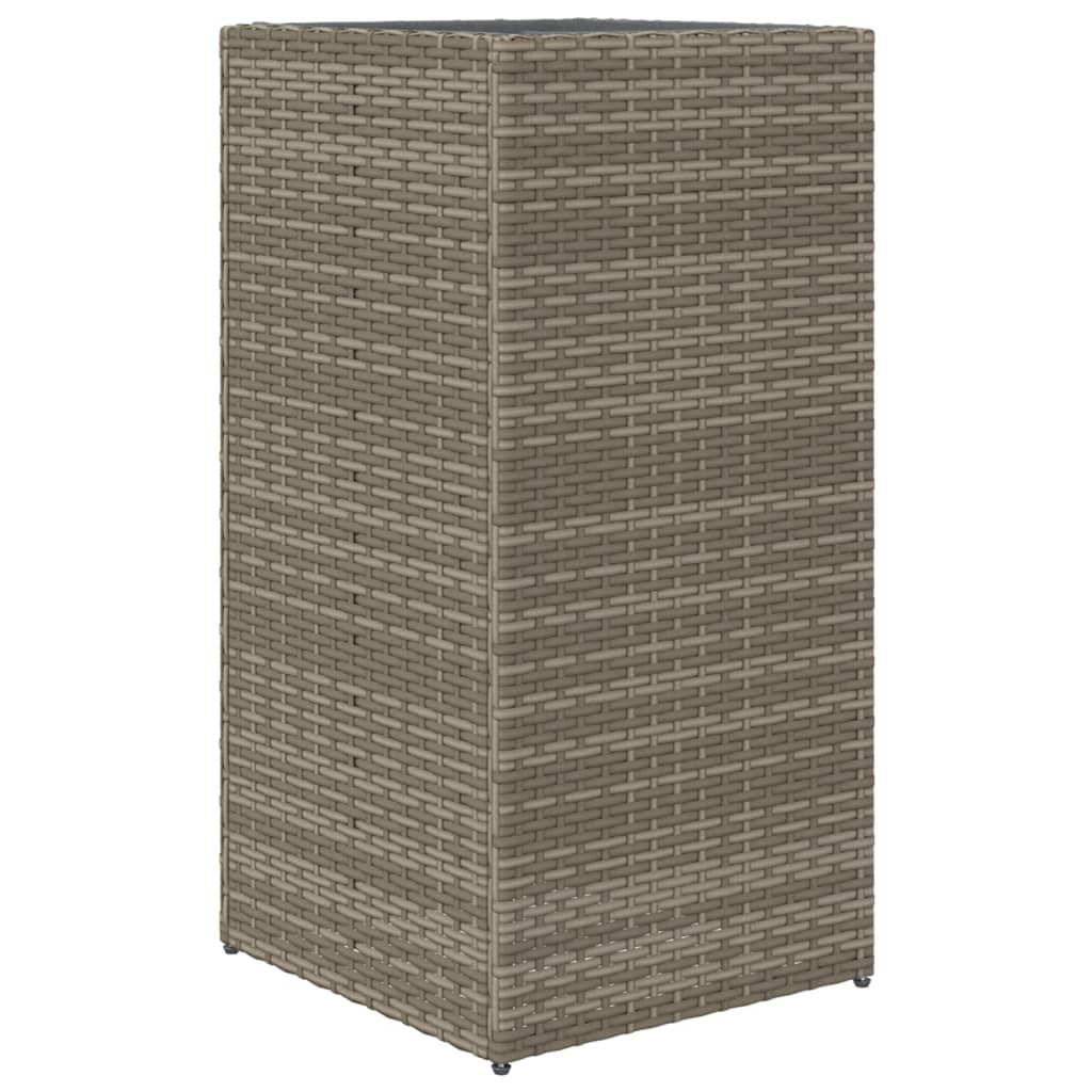 Pflanzkübel 2 Stk. Schwarz 40x40x80 cm Poly Rattan