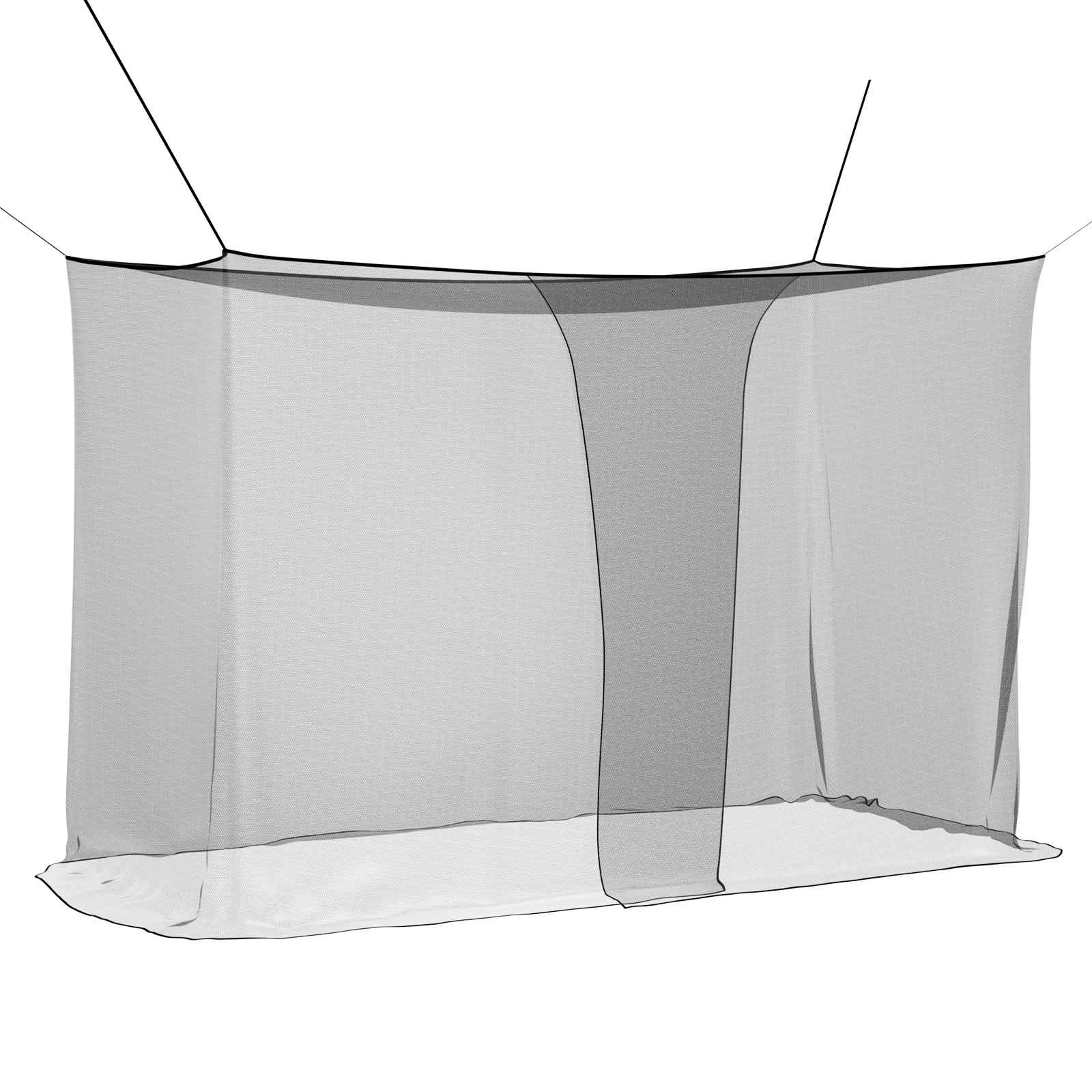 Moskitonetz zum Aufhängen 156 Mesh Weiß 220x100x150 cm
