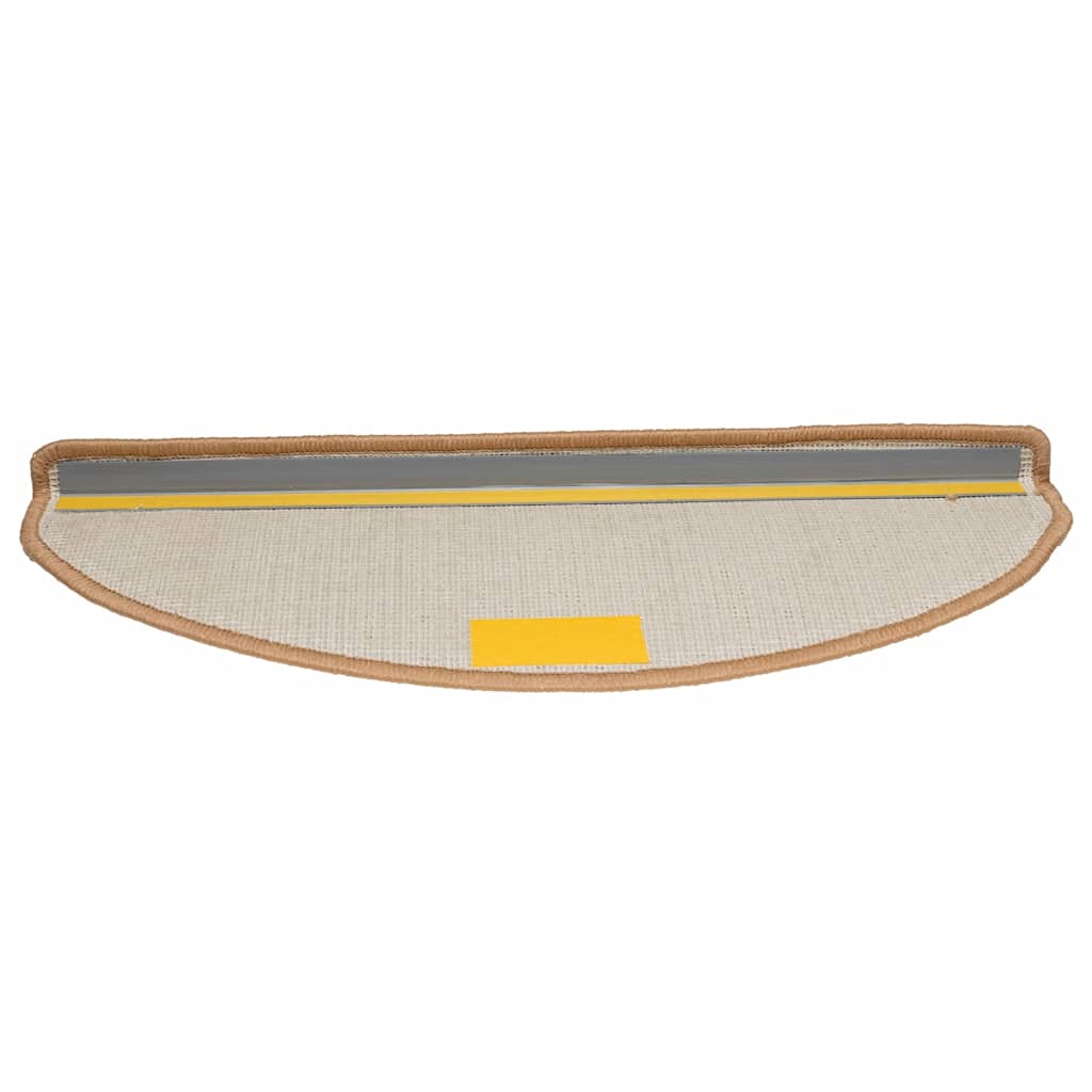 Stufenmatten 15 Stk. 56x17x3 cm Grau Halbrund