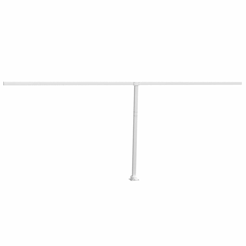Stützen für Markisen Weiß 300x245 cm Eisen
