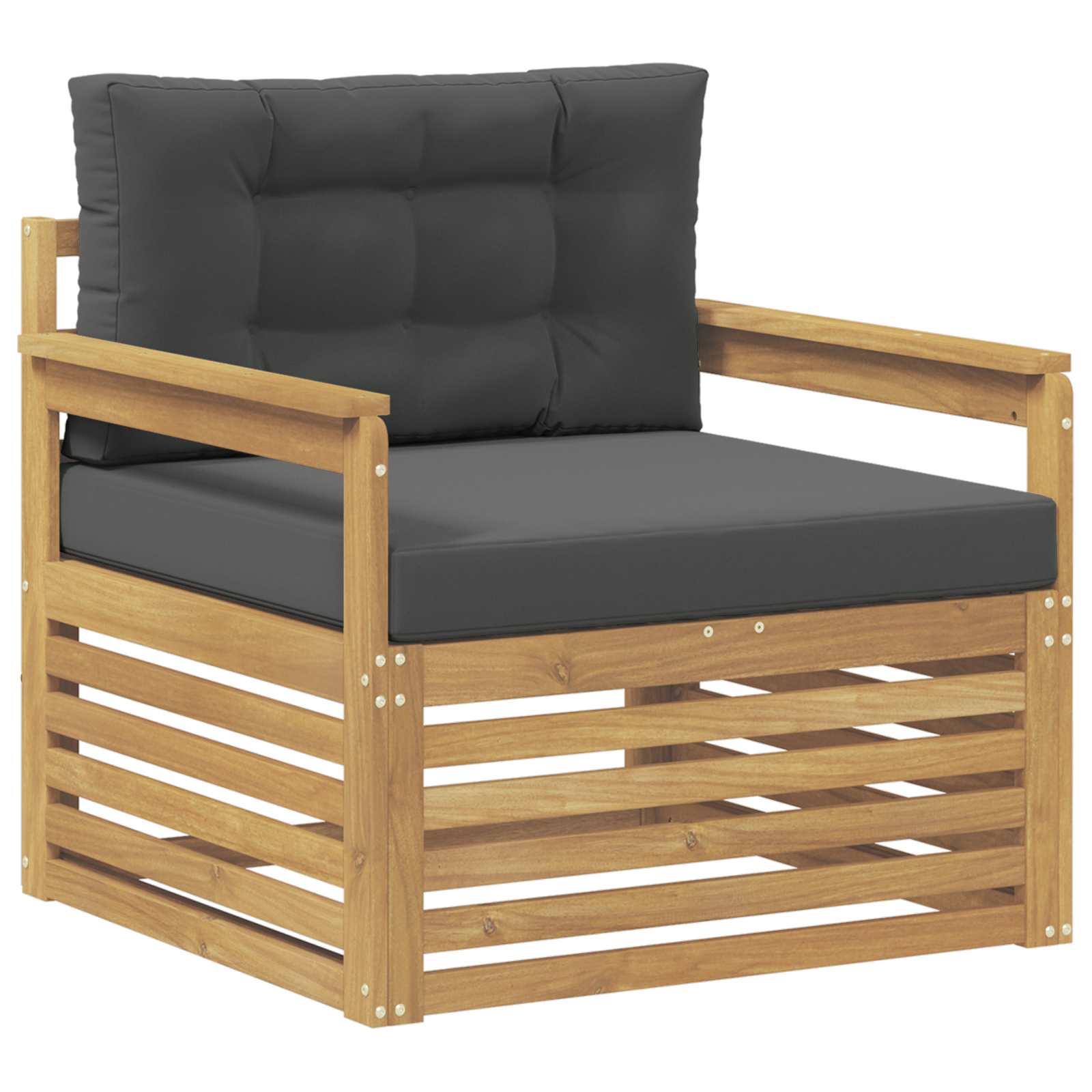2 Stück Outdoor-Sofa Natur