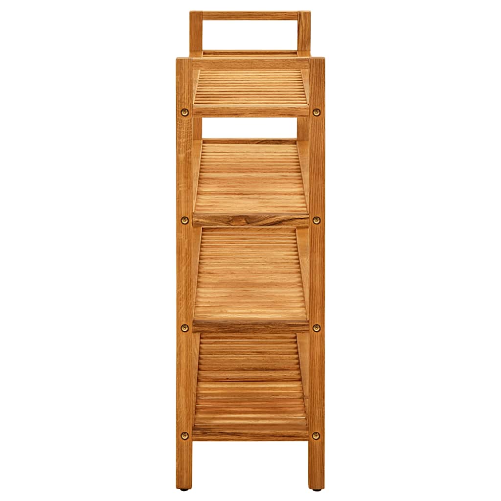 Schuhregal mit 2 Etagen 50x27x40 cm Massivholz Eiche