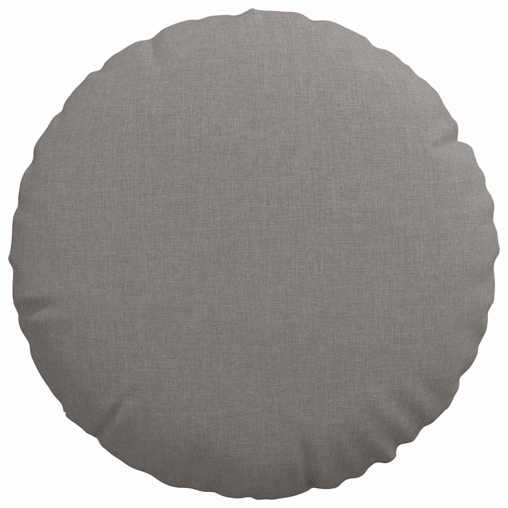 Sitzkissen 2 pcs Hellgrau Ø30 x 13 cm Stoff