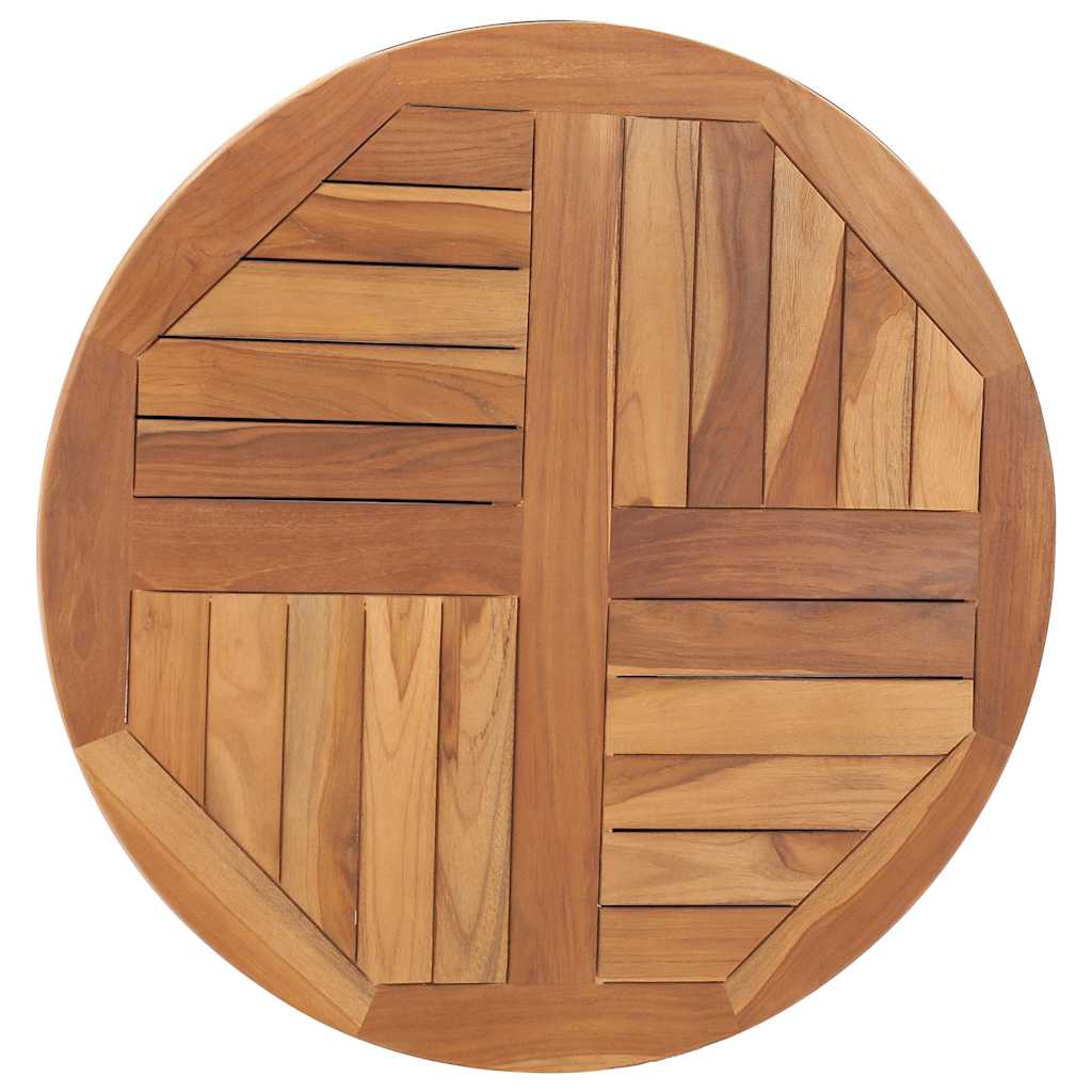 Tischplatte Massivholz Teak Rund 2,5 cm 40 cm