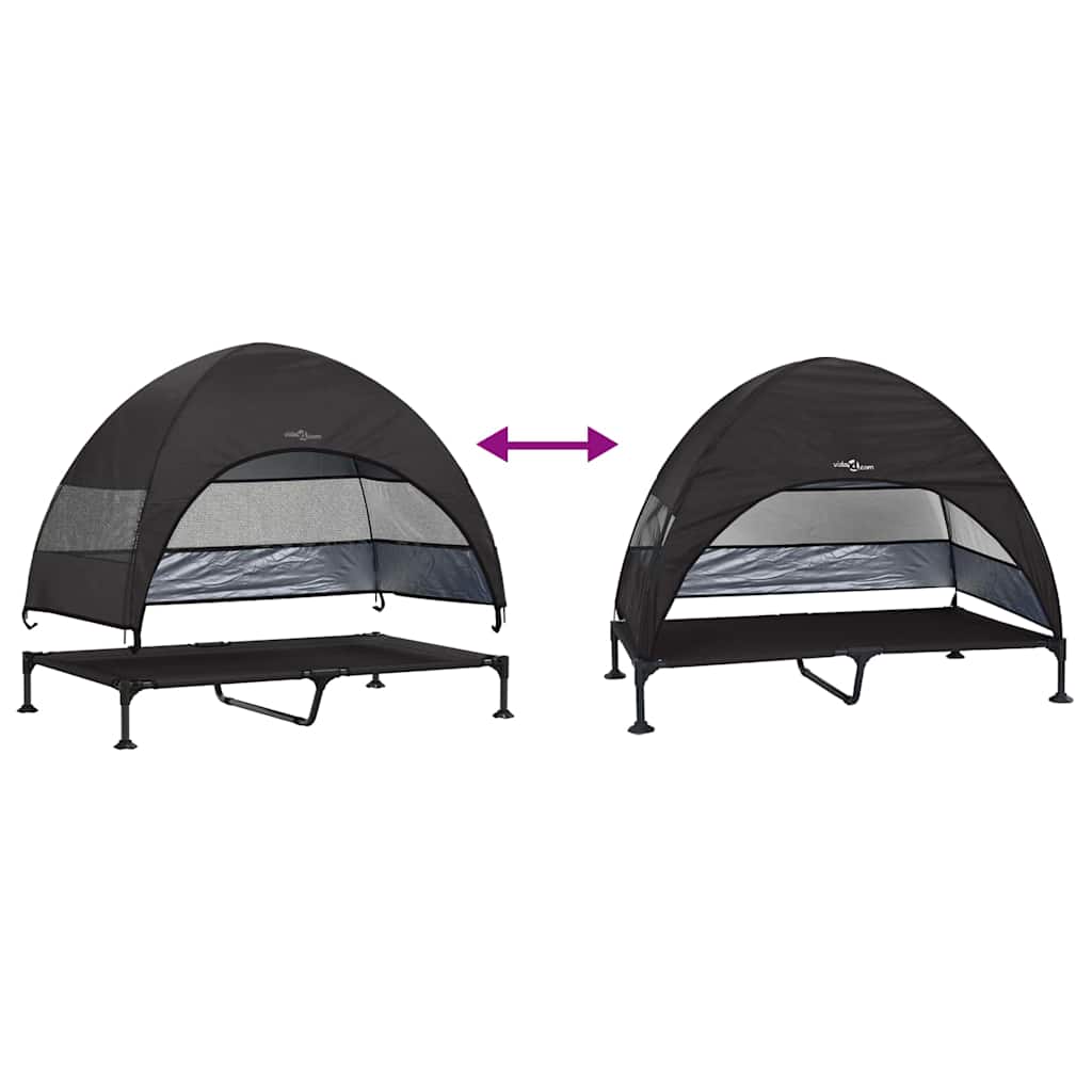 Hochgelegtes Hundebett Hellgrau 127 x 81 x 108 cm
