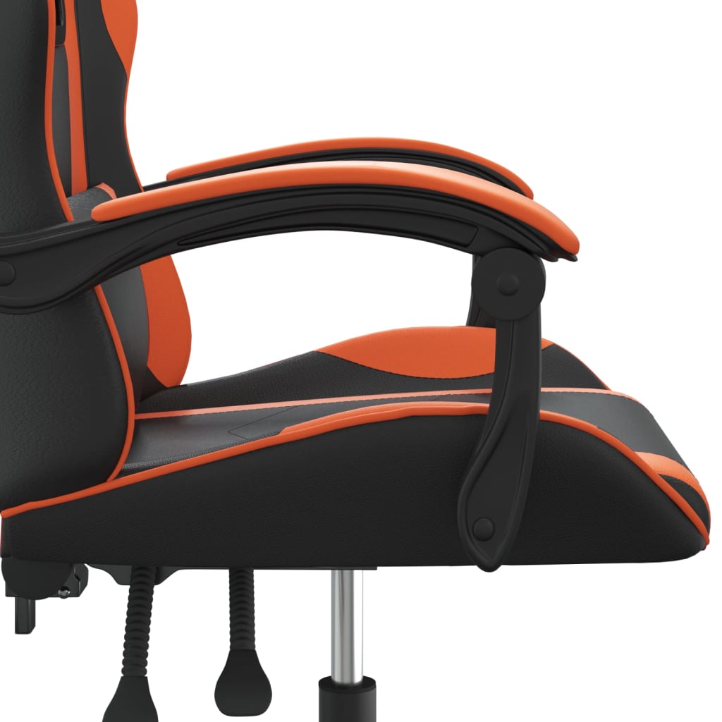 Gaming-Stuhl Drehbar Schwarz und Grün Kunstleder