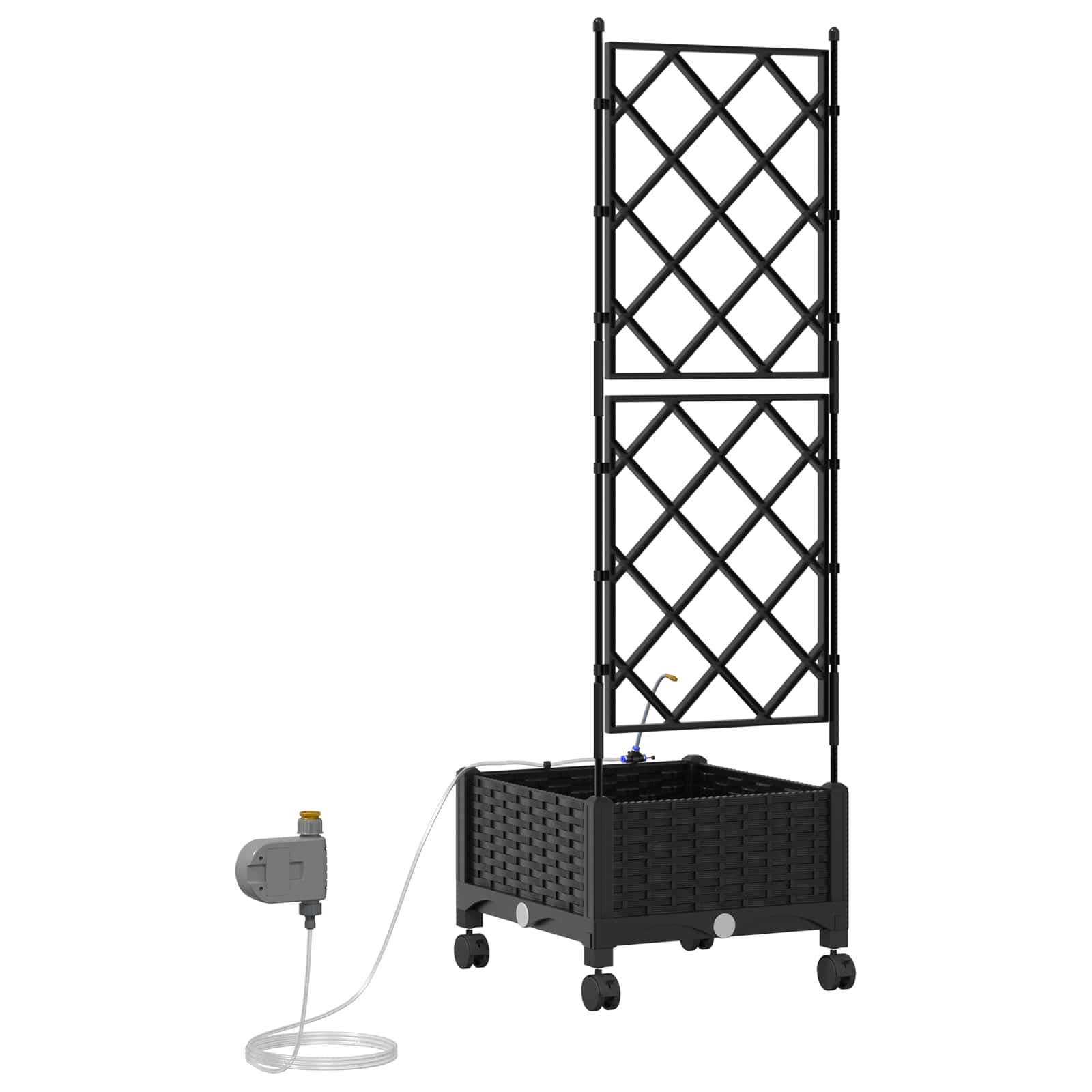 Garten-Pflanzgefäß 4 Stk. Braun 160 x 40 x 22 cm PP