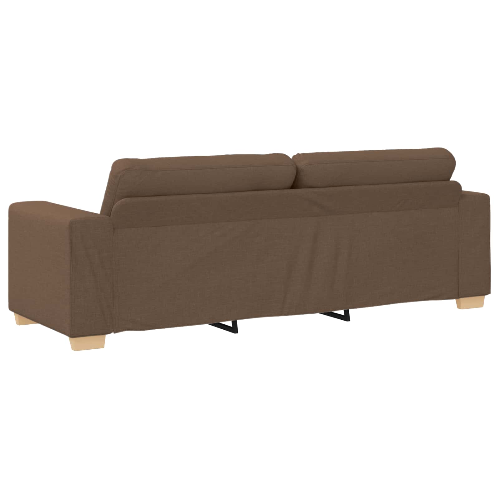 2-teiliges Sofa-Set mit Kissen, hellgrauer Stoff