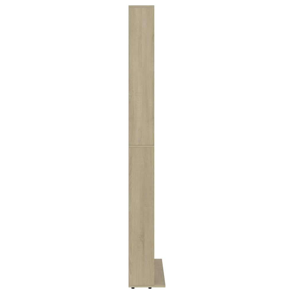 CD Regal Schwarz Eichen-Optik 101 x 23 x 177,5 cm Holzwerkstoff