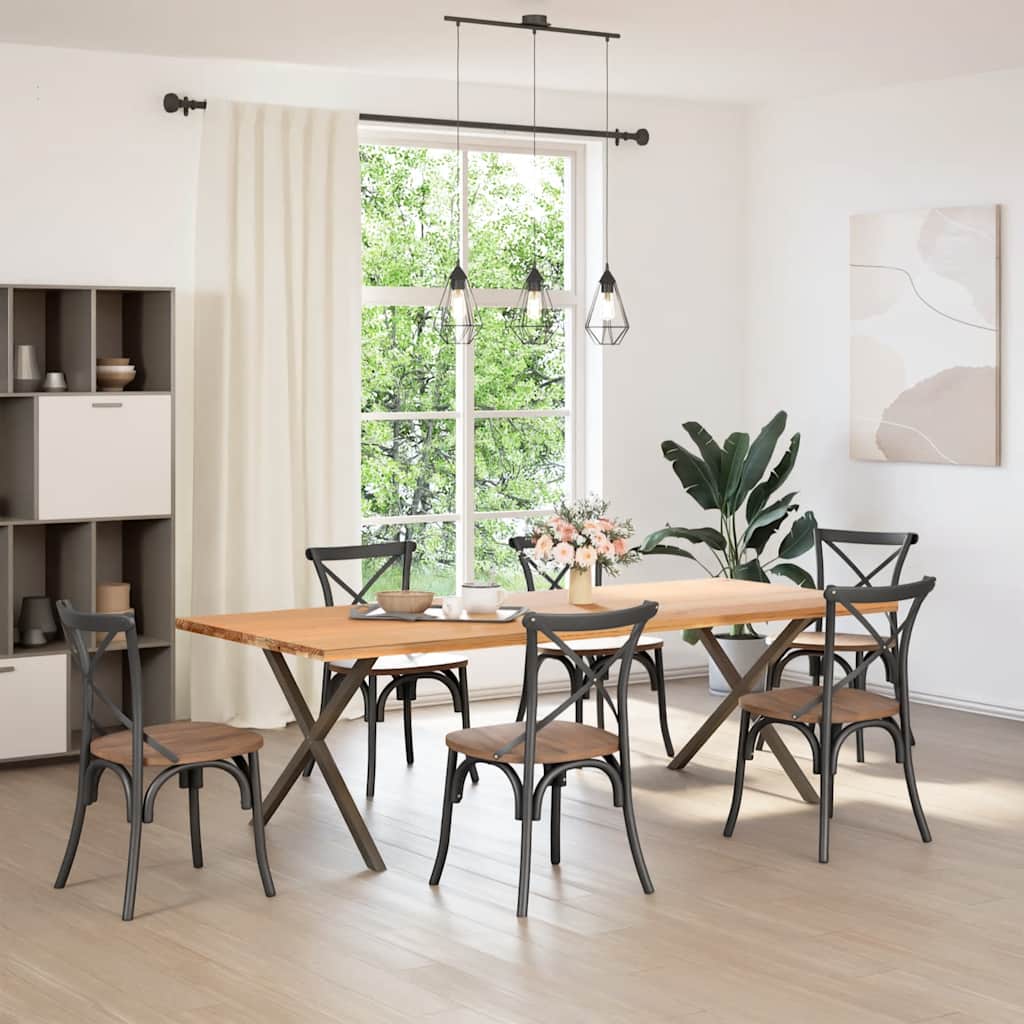 Couchtischbeine A-Form 2 Stk. 30x(30-31) cm Stahl