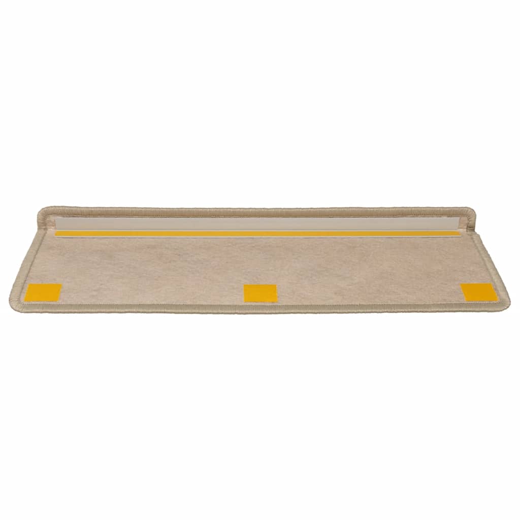 Treppenmatten Selbstklebend Sisal-Look 15 Stk. 65x21x4 Platina