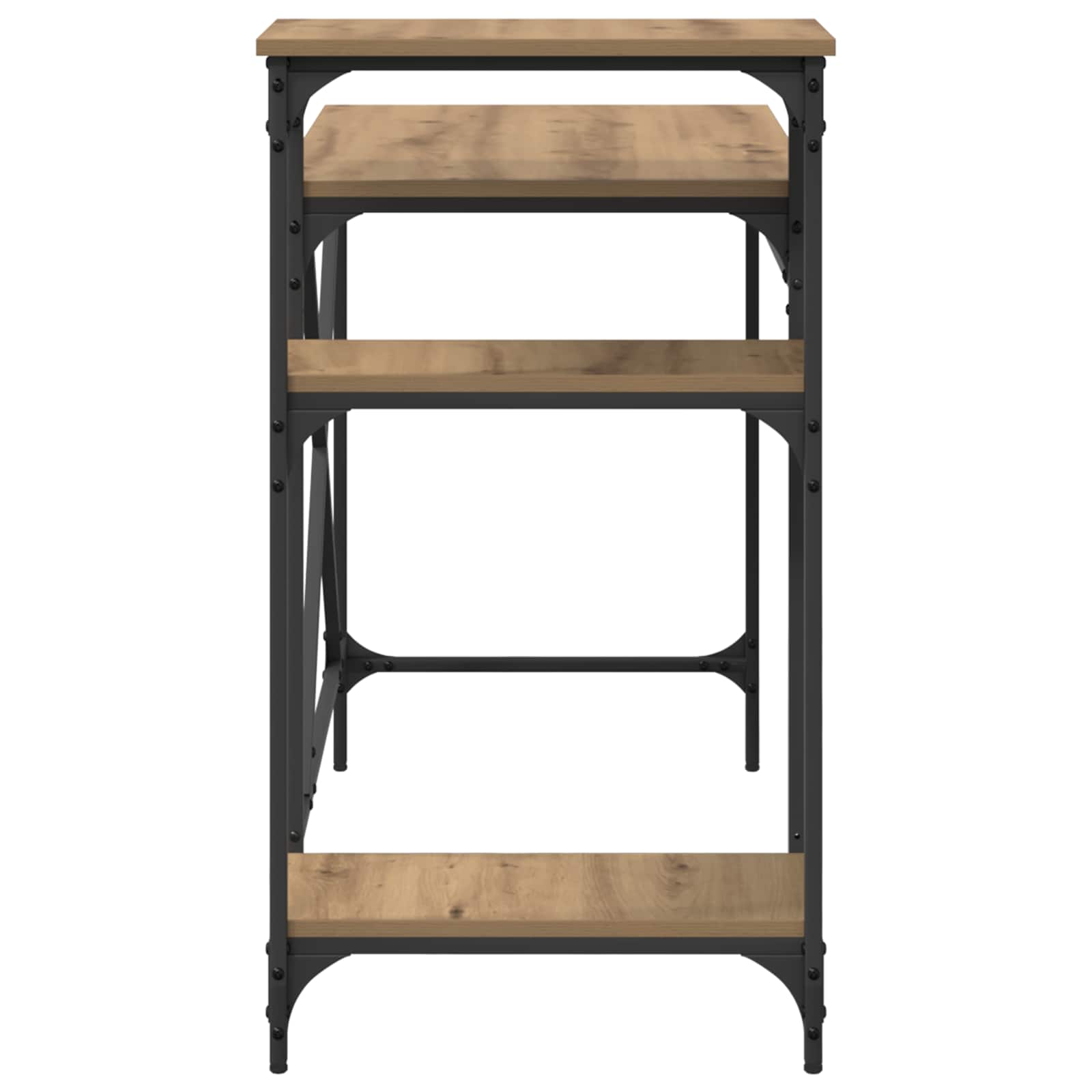 Schreibtisch mit Regal Sonoma-Eiche 135x50x90 cm Holzwerkstoff