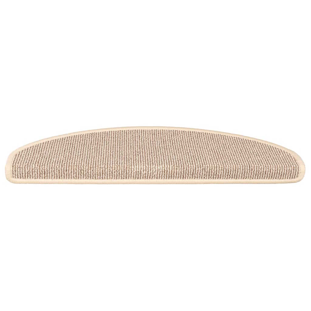 Stufenmatten 15 Stk. 56x17x3 cm Grau Halbrund