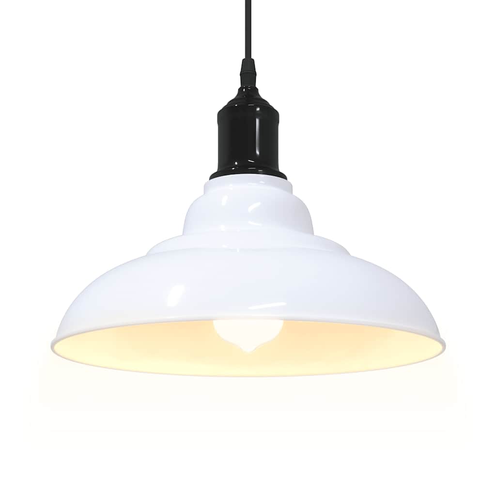 Pendelleuchte Höhenverstellbar E27 Schwarz Glänzend Ø 31 cm