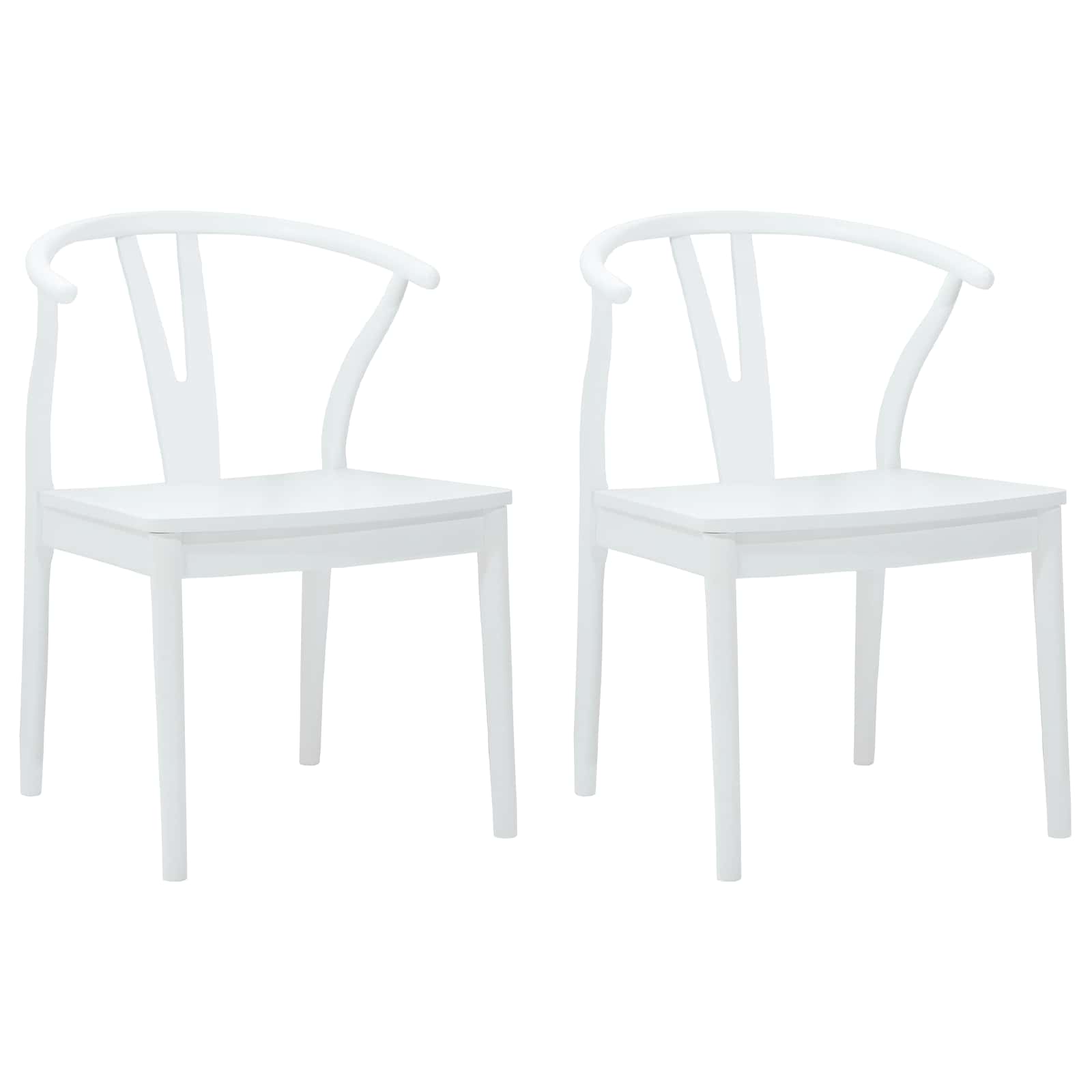 Esszimmerstuhl 2 pcs Hellbraun und hell Massives Gummiholz