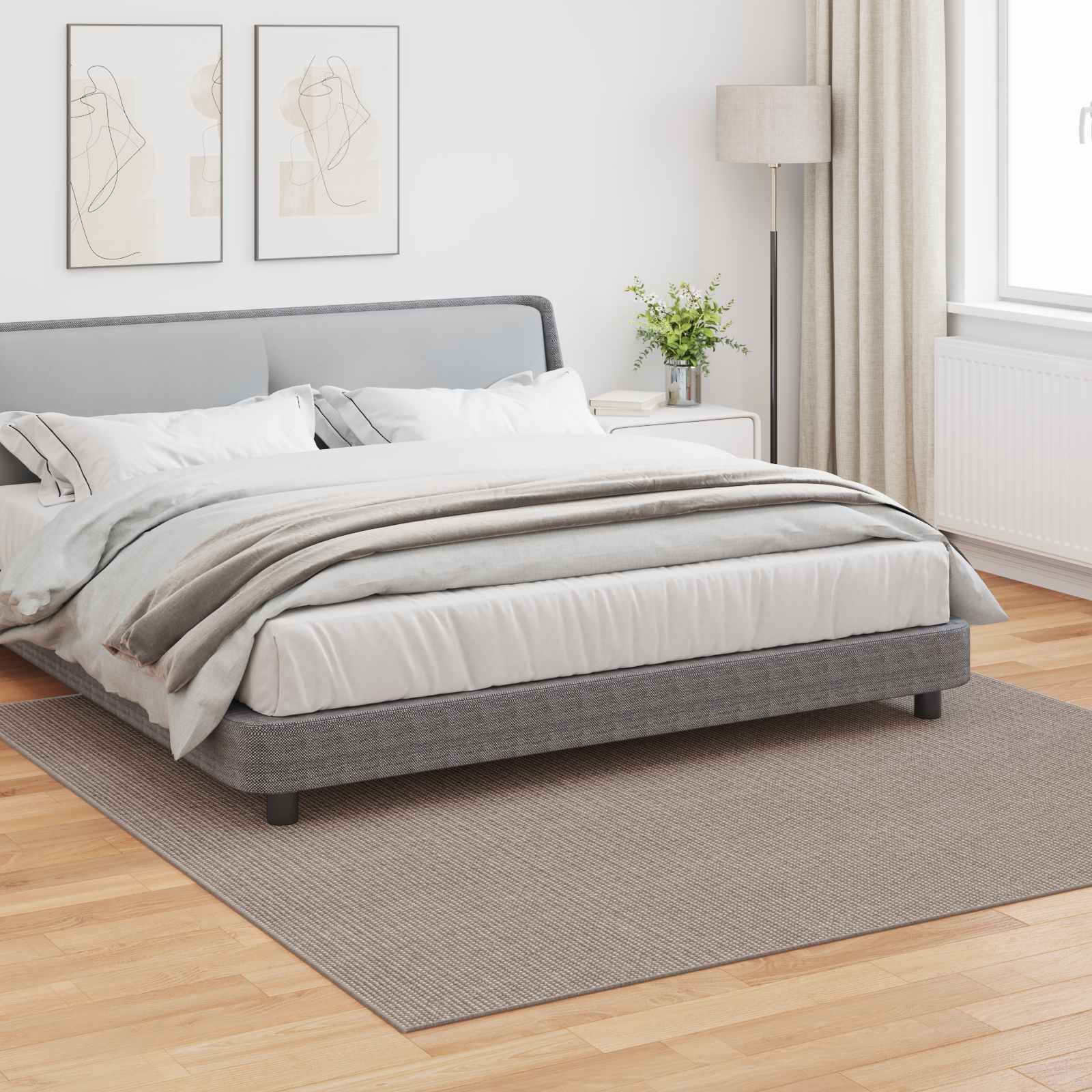 Bereichsteppiche Rechtwinklig LUGO Creme 150 x 80 cm Polyester
