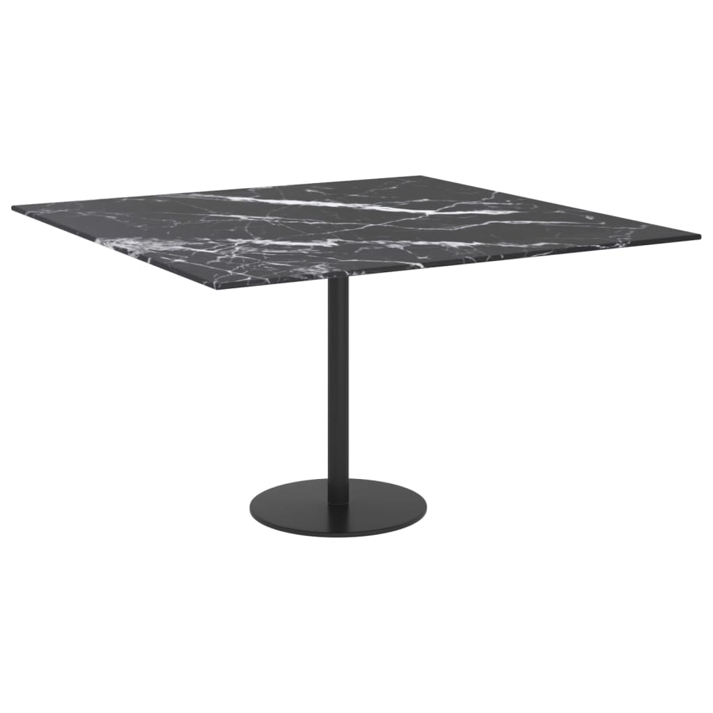 Tischplatte aus gehärtetem Glas quadratisch 700x700 mm