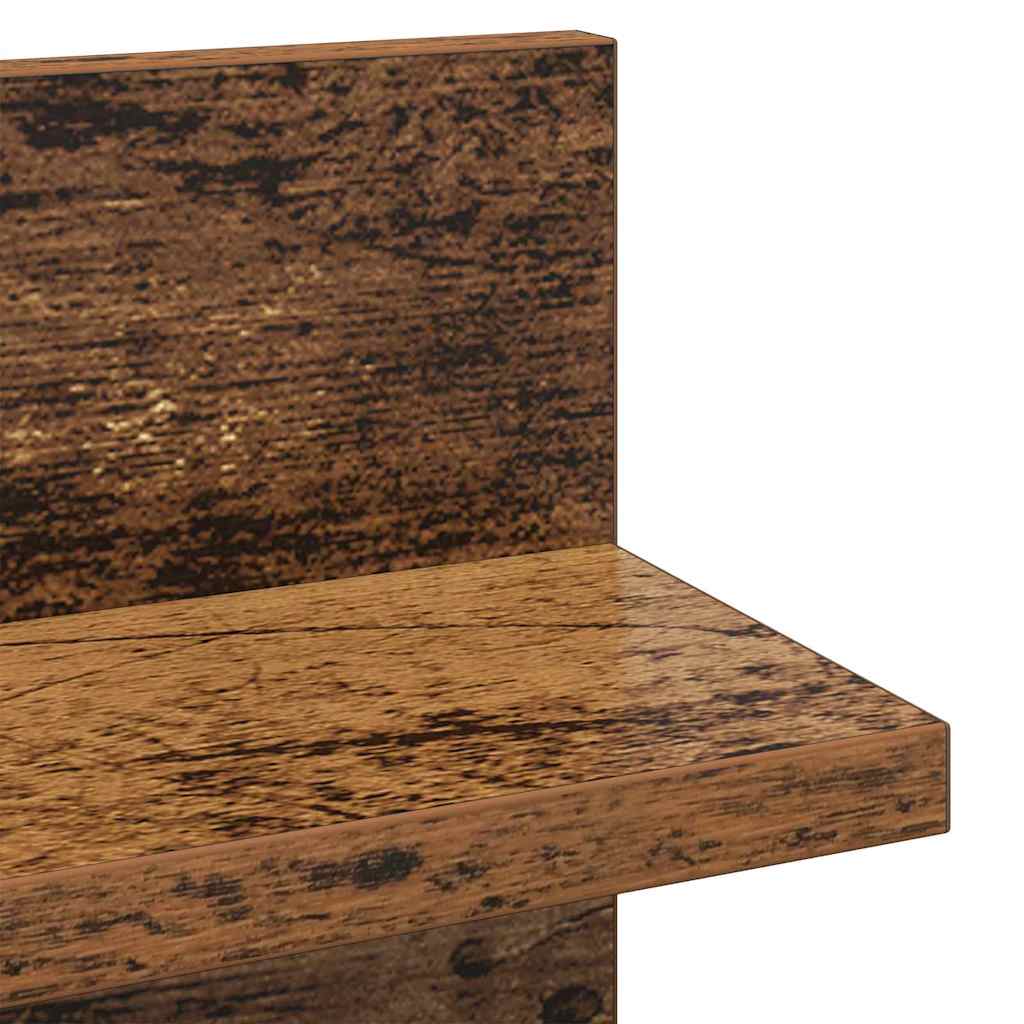 5-tlg. Wohnwand mit LED-Beleuchtung Weiß Holzwerkstoff
