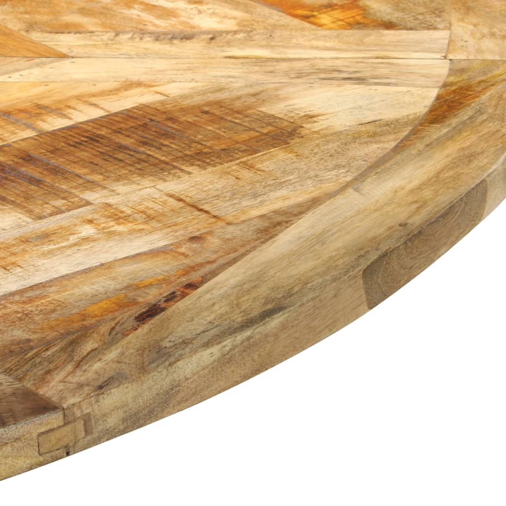 Esstisch Ø110x75 cm Raues Massives Mangoholz
