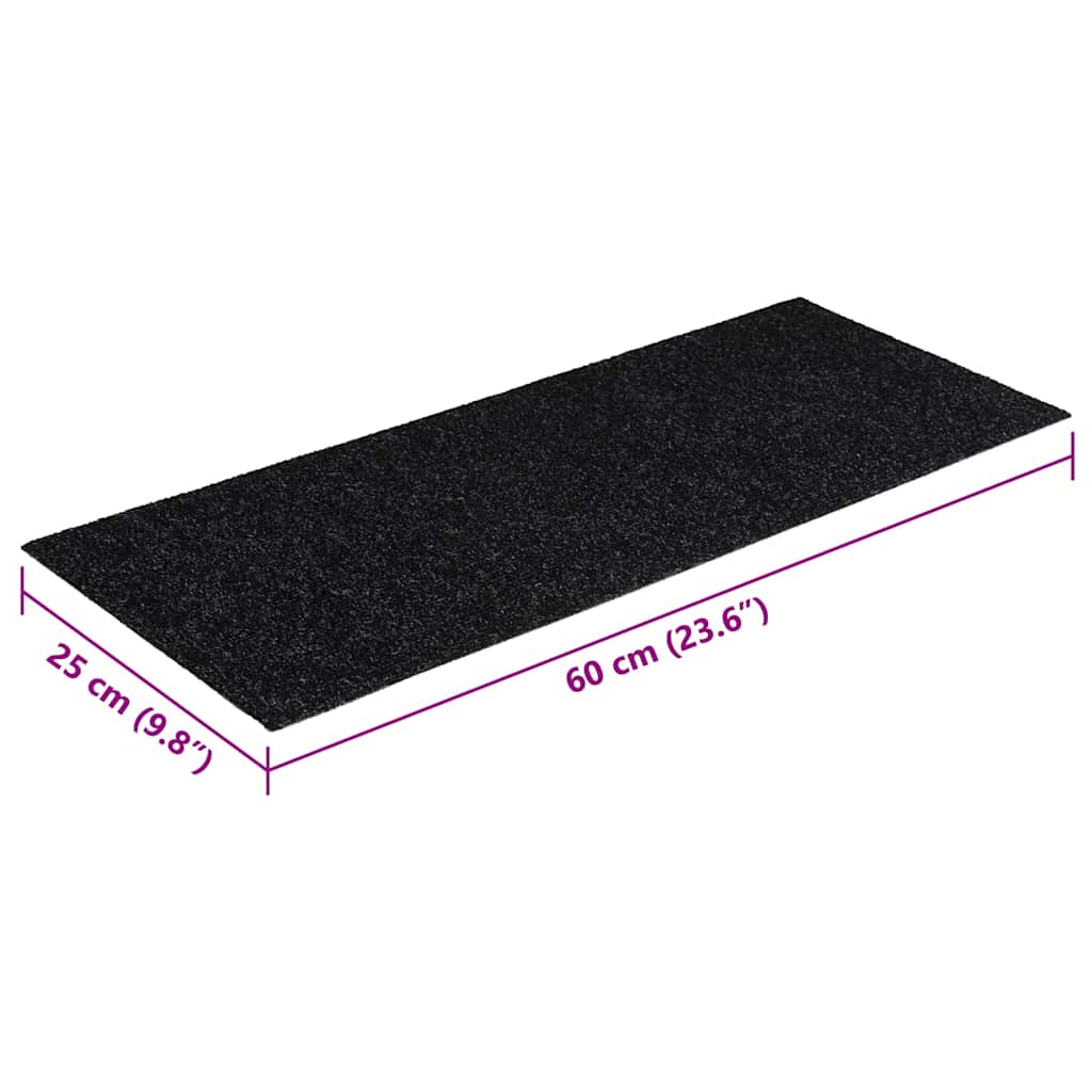 Stufenmatten Selbstklebend 15 Stk. 60x25 cm Hellbraun Rechteckig
