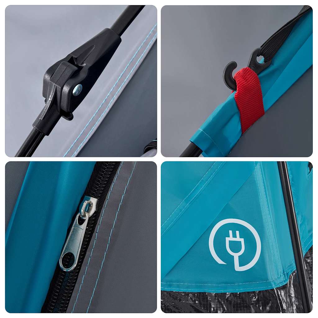 Campingzelt 4 Personen Grün Quick Release