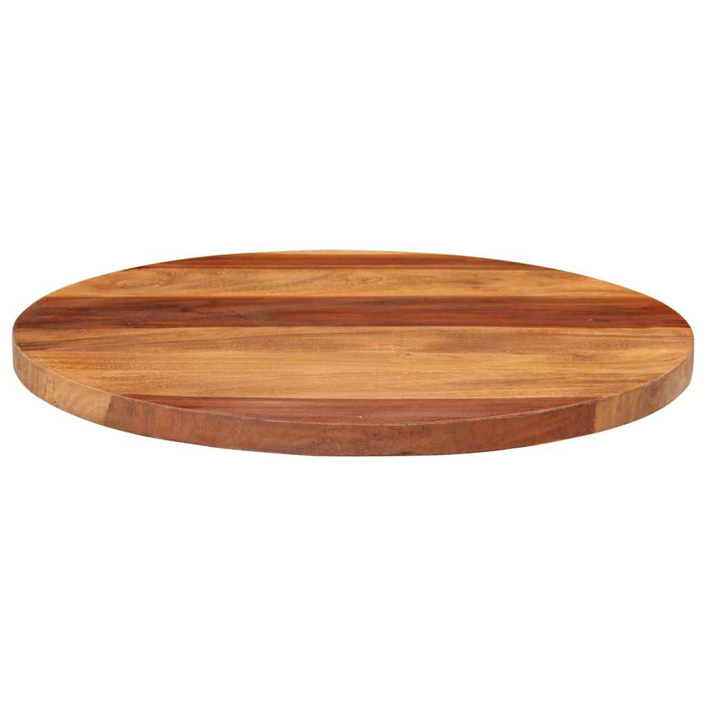 Tischplatte Massivholz Akazie Rund 15-16 mm 40 cm