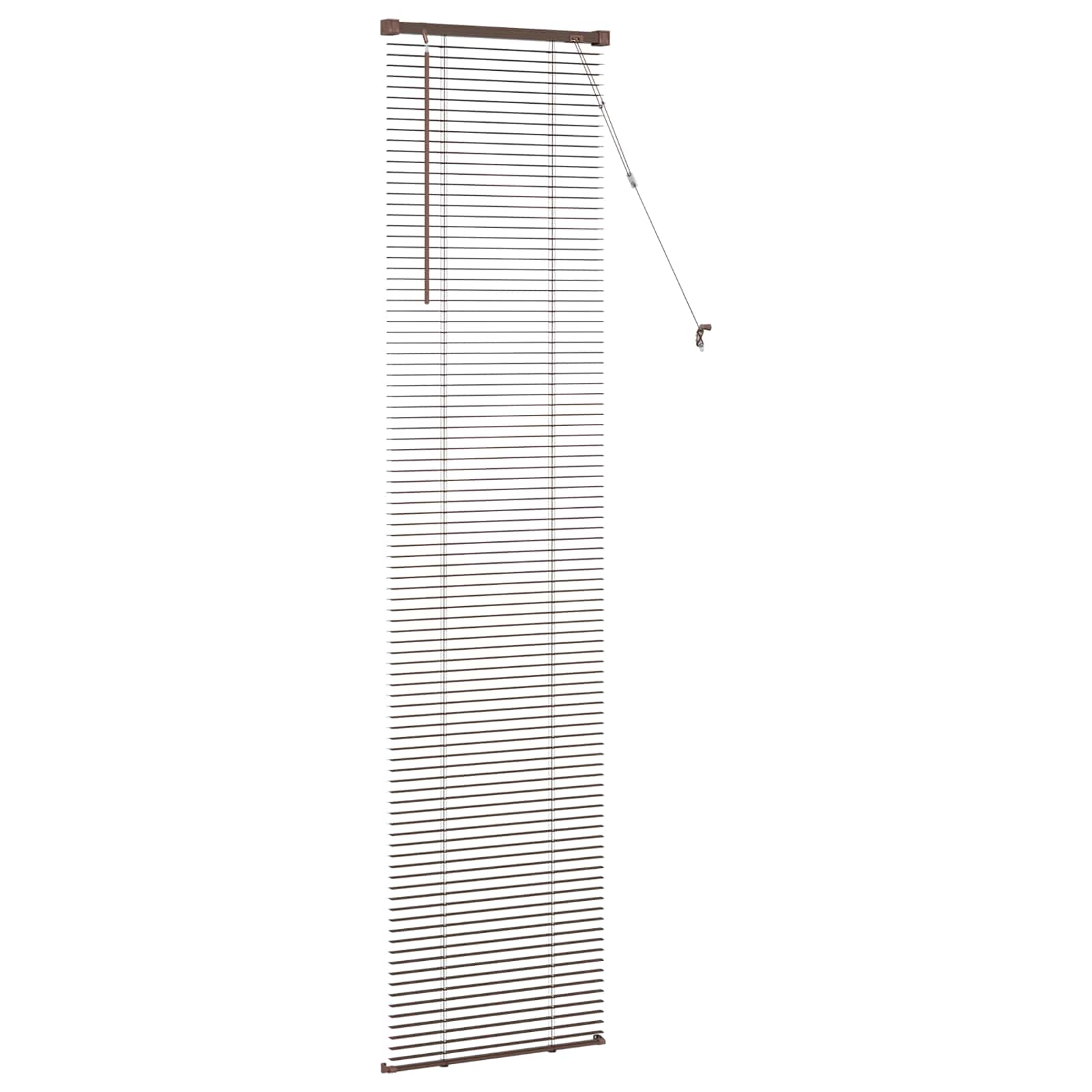 Jalousie Silber Grau 150 x 40 cm 25 mm PVC
