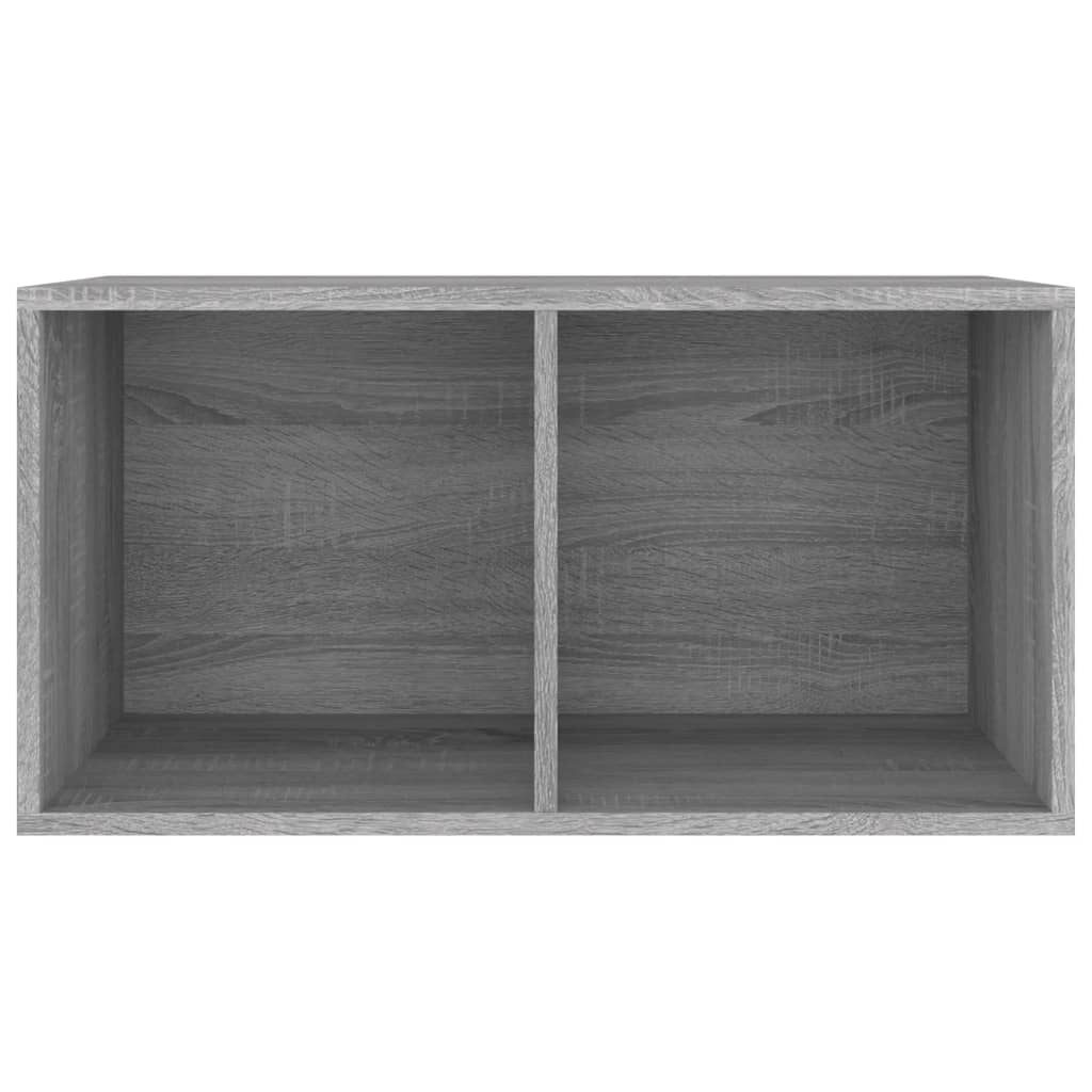 Schallplatten-Aufbewahrungsbox Weiß 71x34x36 cm Holzwerkstoff