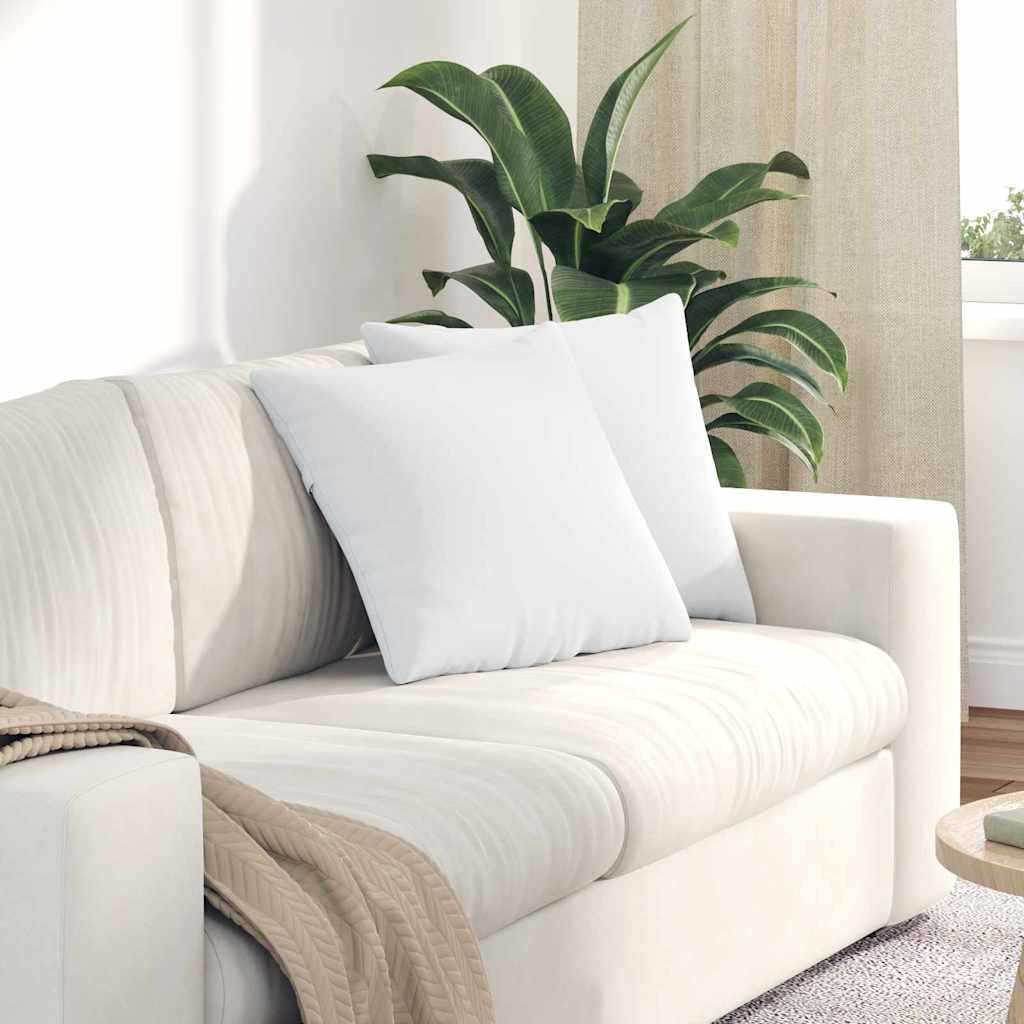 Sofakissen 2 pcs Hellgrau 50 x 30 cm Stoff