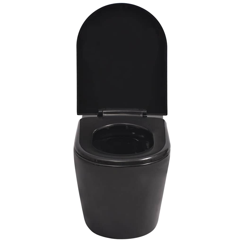 Hänge-Toilette mit Einbau-Spülkasten Keramik Weiß