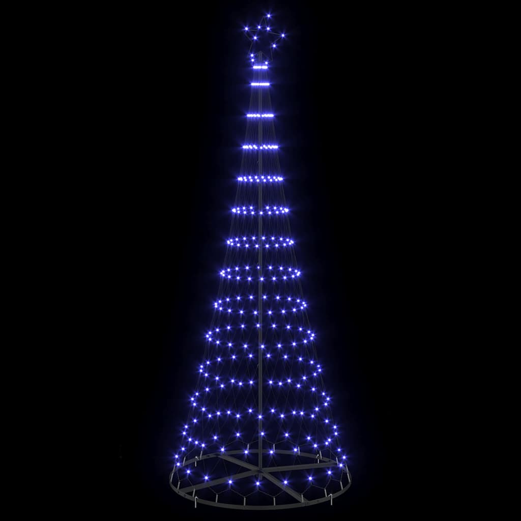 LED-Weihnachtsbaum mit 230 LEDs Mehrfarbig 184,5 cm Metall