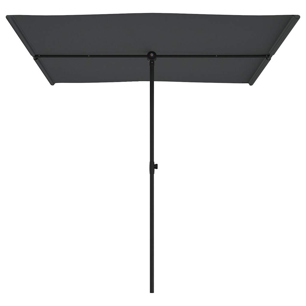 Sonnenschirm mit Aluminium-Mast 180x110 cm Bordeauxrot