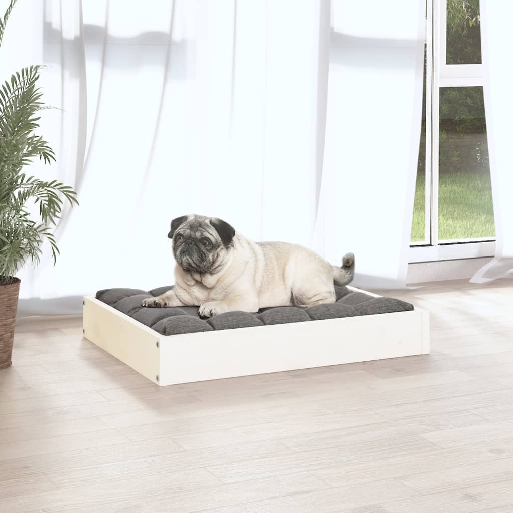 Hundebett 51,5x44x9 cm Massivholz Kiefer