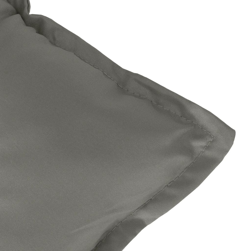 Niedriglehner-Auflagen 2 Stk Melange Anthrazit 100x50x7cm Stoff