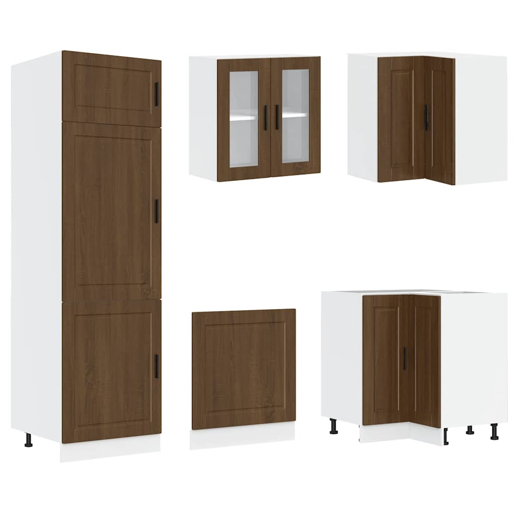 14-tlg. Küchenschrank-Set Porto Weiß Holzwerkstoff