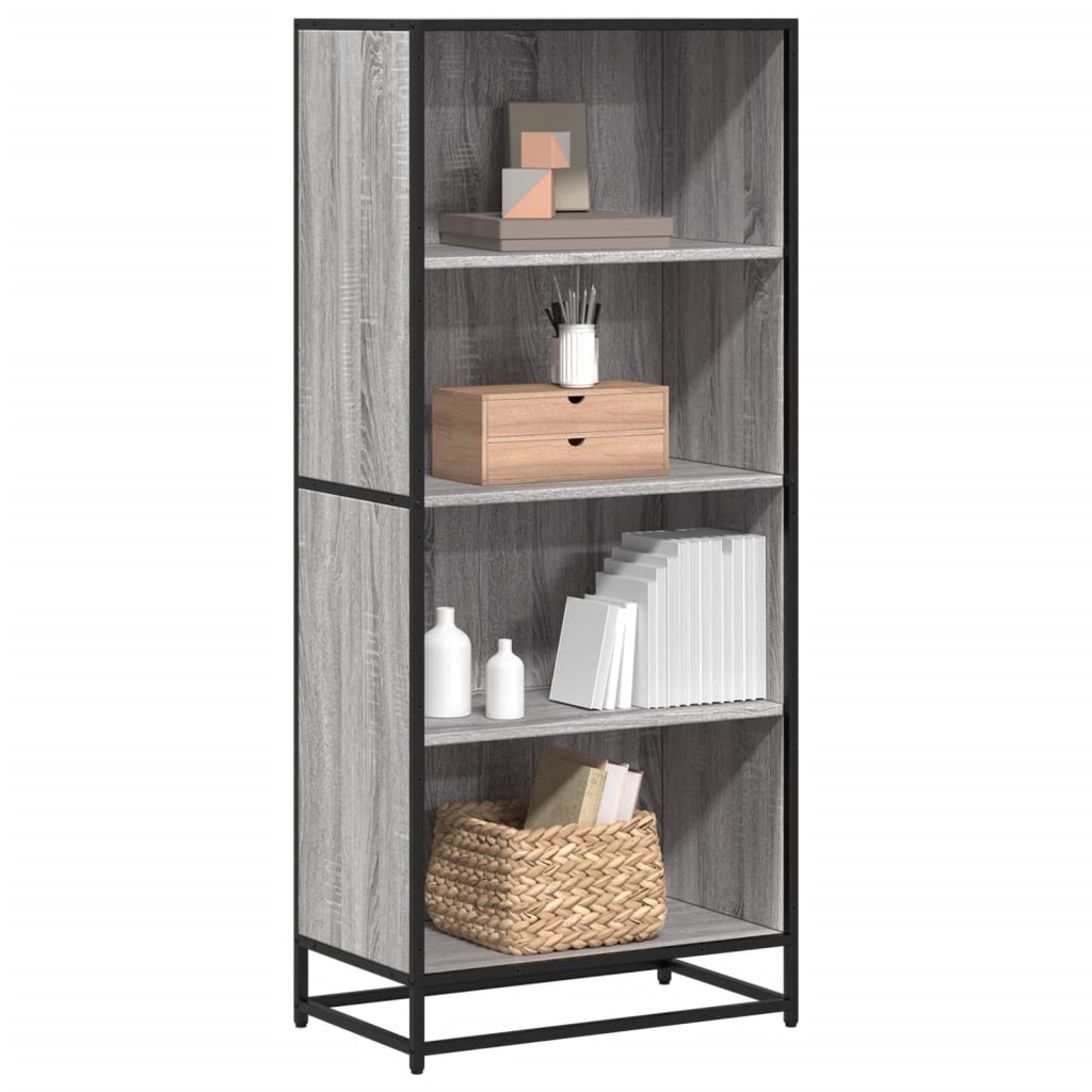 Bücherregal Schwarz 60x35x139 cm Holzwerkstoff