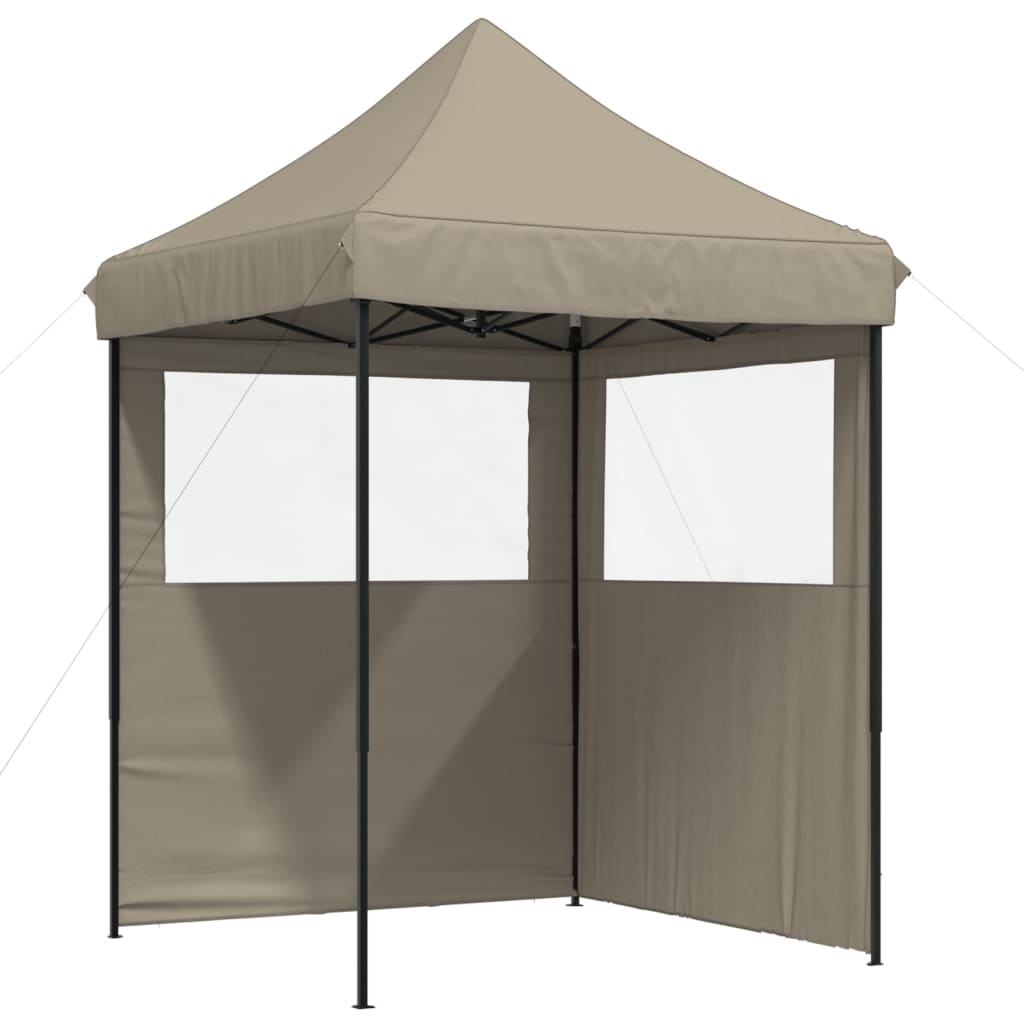 Partyzelt Faltbar Pop-Up Schwarz 200x200x306 cm